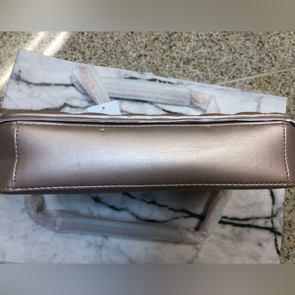 LOVE Moschino Borsa Quilted Bag Metallic Rose Gold - Brand New - Picture 7 of 9